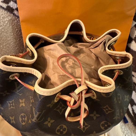 ✨AUTHENTIC✨ Louis Vuitton Monogram Noe Shoulder Bag -Vintage/Repaired … - Picture 3 of 17